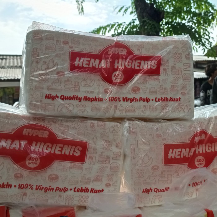 KESEHATAN PERLENGKAPAN KEBERSIHAN TISSUE TISU HYPER NAPKIN 400 GR/TISU MAKAN/TIAH SENDOK