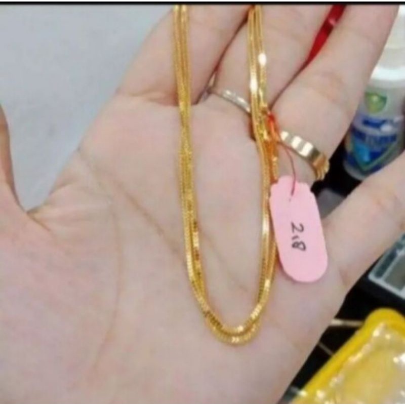 kalung milano asli di lapisi emas 24k dan titanium asli gak kecewah