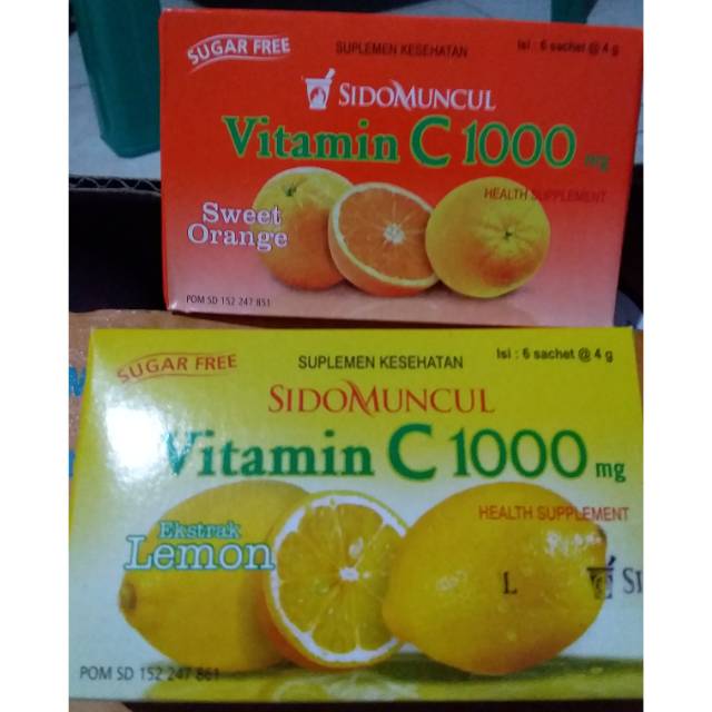 Vitamin C1000 Sidomuncul 1 Box 6 Sachet Shopee Indonesia