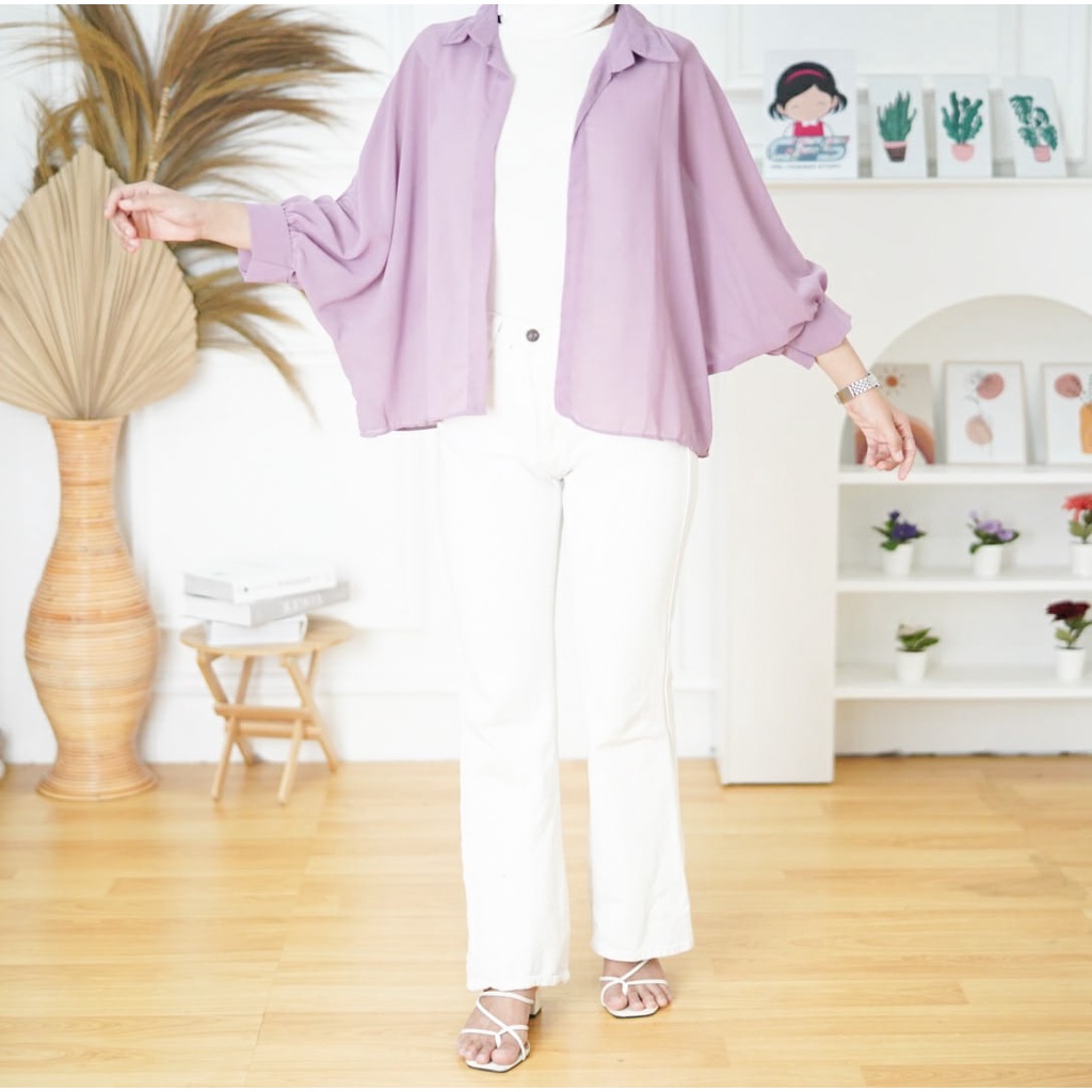 GFS AT FELECIA OVERSIZE SEETHROUGH OUTER-CERUTY LILAC