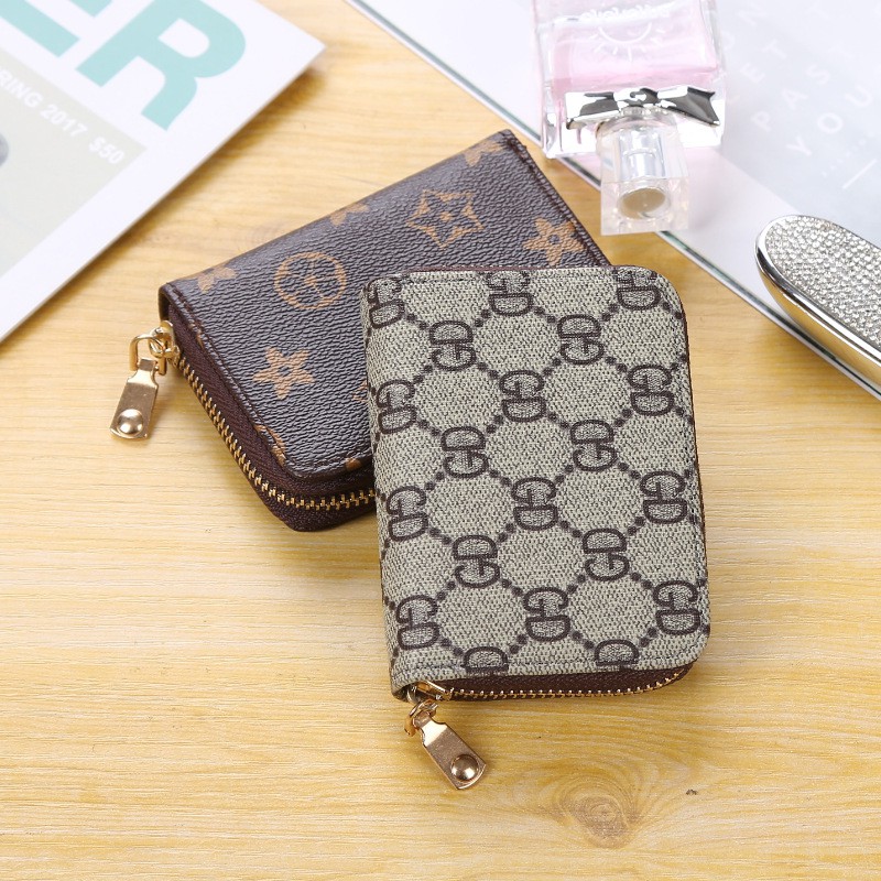 GO! 070 DOMPET LIPAT WANITA DENGAN RESLETING MOTIF TIKAR ELEGANT DOMPET KULIT CEWEK SIMPLE COD