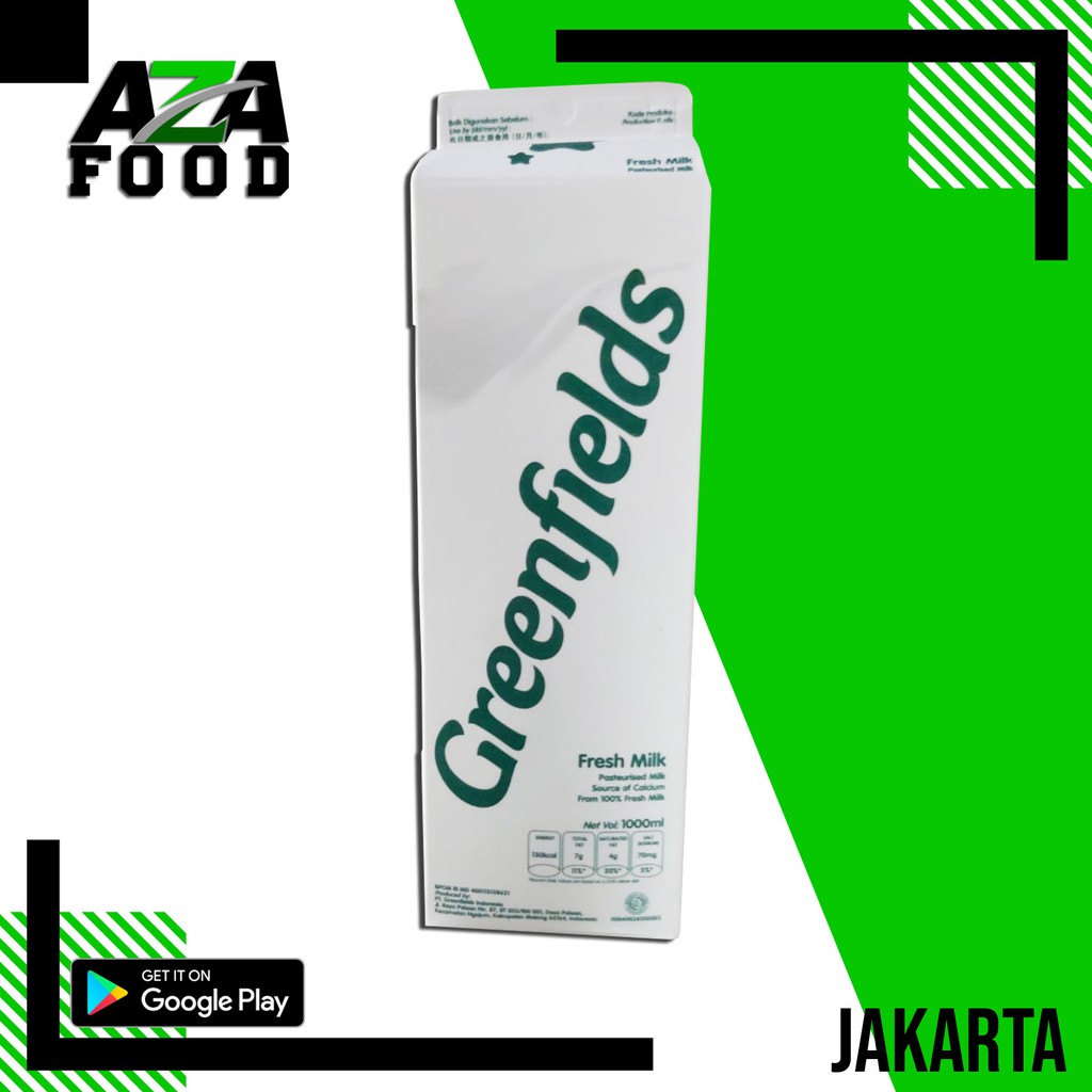 Greenfields Fresh Milk Plain 1 Liter