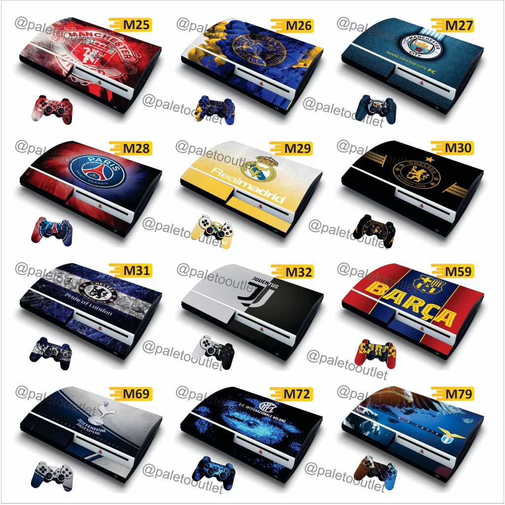 Stiker Vinyl Ps3 Fat klub bola murah