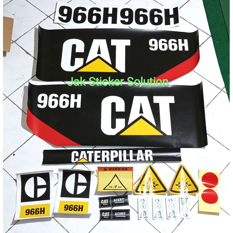 

Stiker Wheel Loader Caterpillar Cat 966H Decal Alat Berat