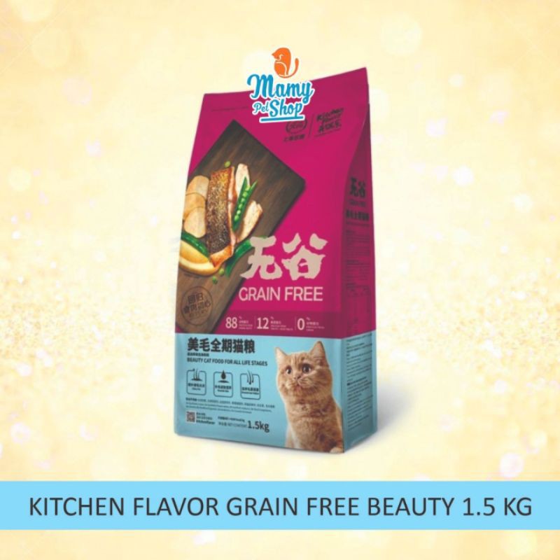 KITCHEN FLAVOR GRAIN FREE BEAUTY CAT 1.5 KG