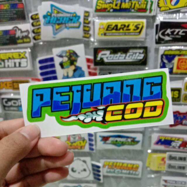 Sticker printing Pejuang COD minim pembelian harus 20rb