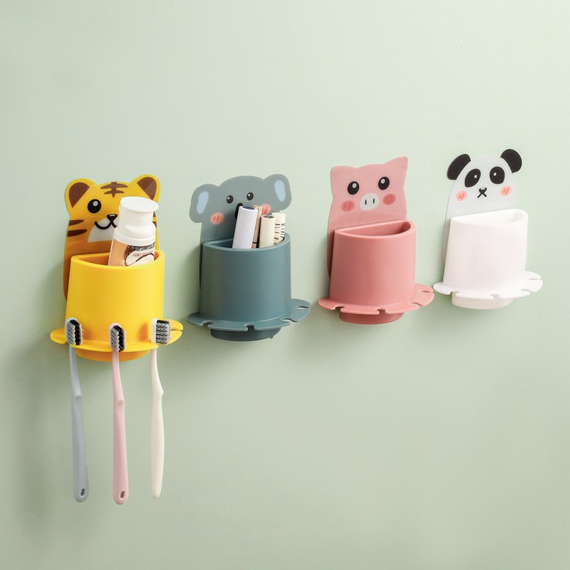 MurmerOfficial R400 Tempat Sikat Gigi odol Karakter Organizer Tempel Dinding Kosmetik Toilet The Little Things Holder