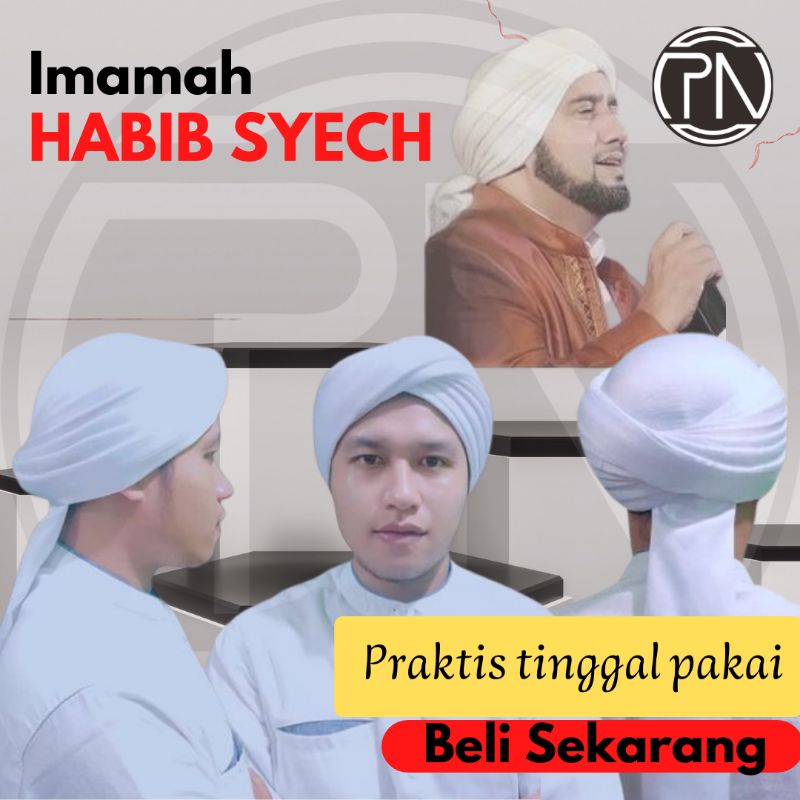 Sorban Imamah Habib Syech praktis tinggal pakai