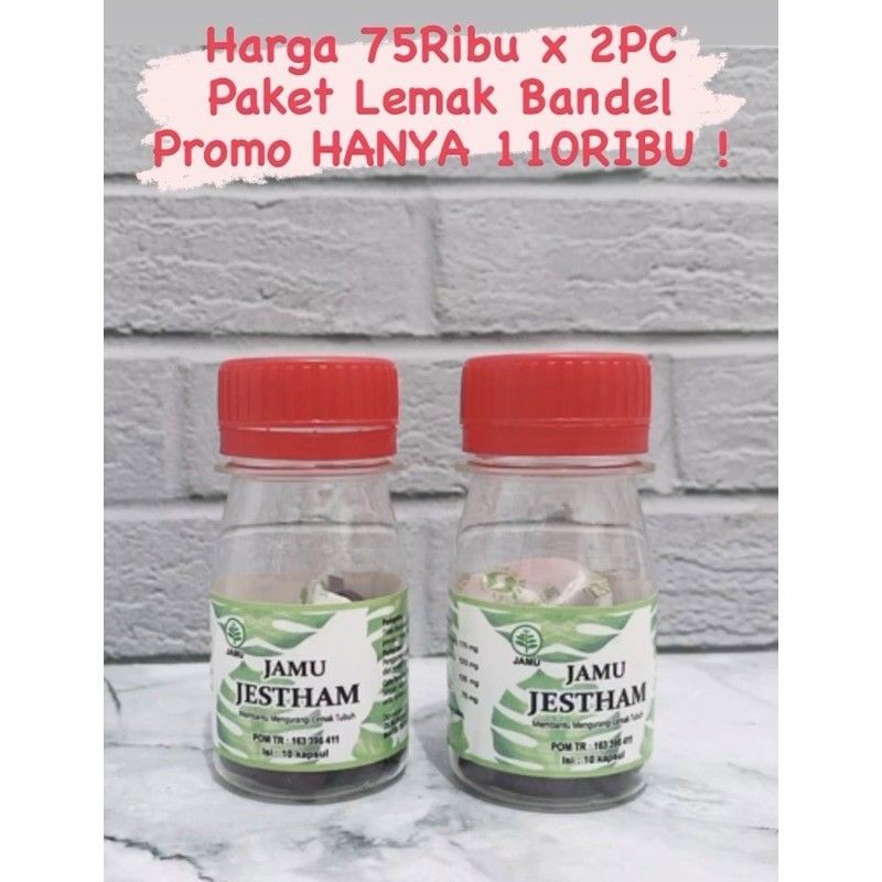 Paket 2 jamu jestham lemak bandel Pelangsing