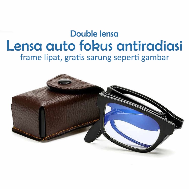 KACAMATA BACA AUTO FOCUS PLUS ANTI RADEIASI FRAME KACAMATA RABUN DEKAT PLUS MODIS UNISEX PRIA WANITA OVAL / KOTAK ORIGINAL VA92