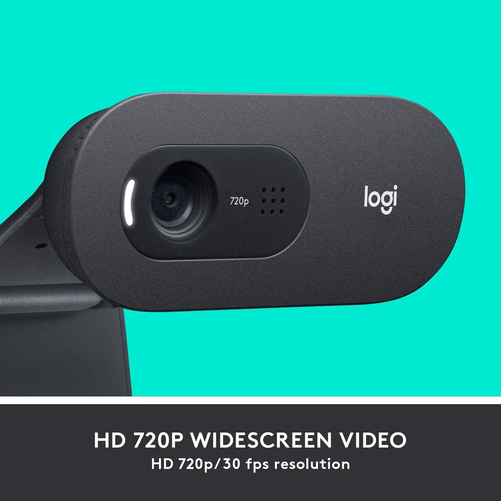 Logitech C505 HD webcam with 720p and long-range mic