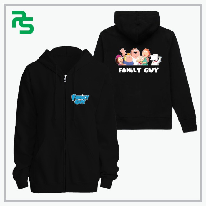 Jaket Hoodie Zipper Family Guy