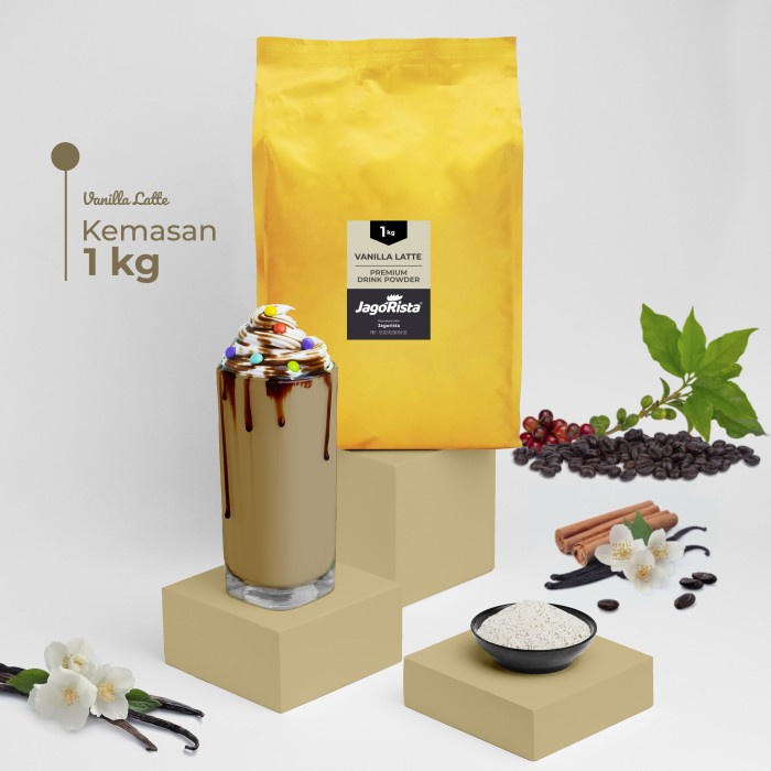 

DISKON - (BISA COD) Premium GOLD Vanilla Latte Powder (Bubuk Minuman/Powder Drink)
