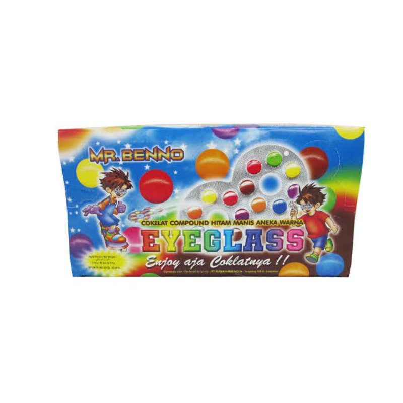 

Piscoklegit_ Permen Coklat Kacamata Eyeglass Mr Benno Box Isi 40 Pcs