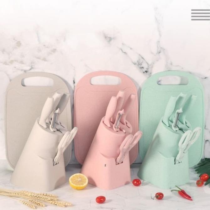

Poenscae Knife Set Premium 7 In 1 - Pisau/Gunting/Pengupas/Taelanan Deme84Tocv