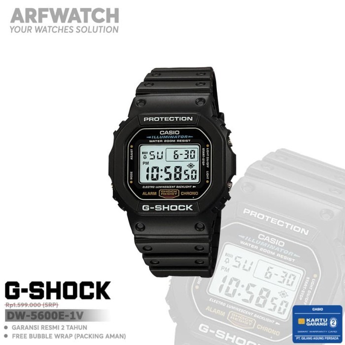 Casio G-Shock DW-5600E-1V / DW-5600E-1VDF Original