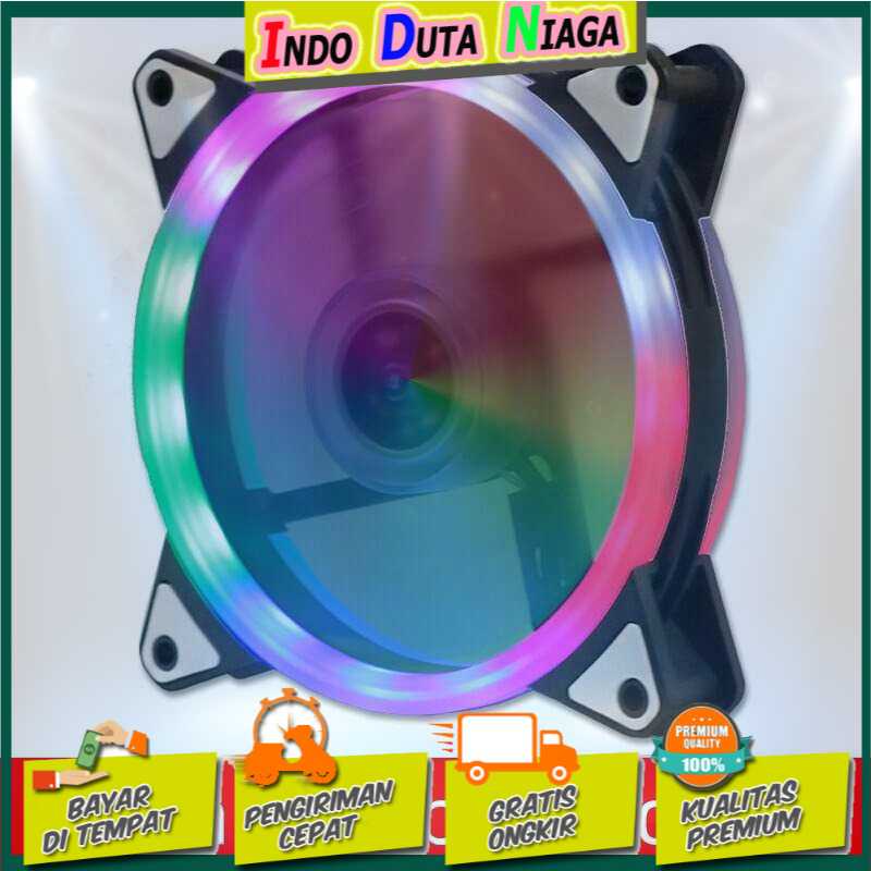 IDN TECH - JI JIA Computer Case Fan Luminous LED RGB 12 CM - RF120