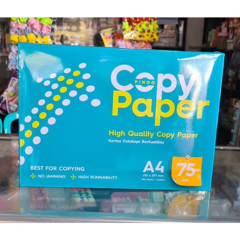 

HVS Copy Paper A4 75gsm 1rim @ 500 lembar