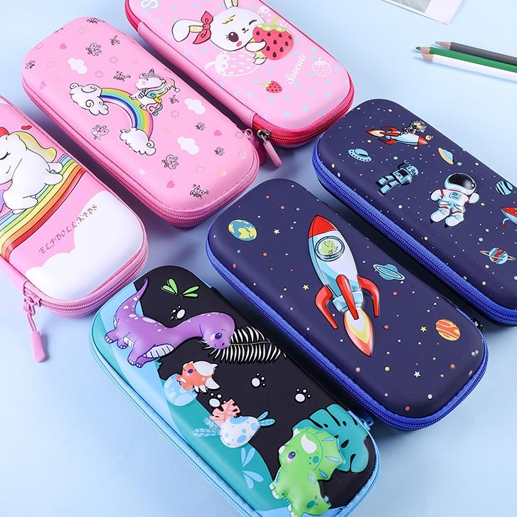 

Berkualitas Tempat pensil kotak pensil 3D unicorn timbul bahan EVA untuk anak import kado anak perempuan 시