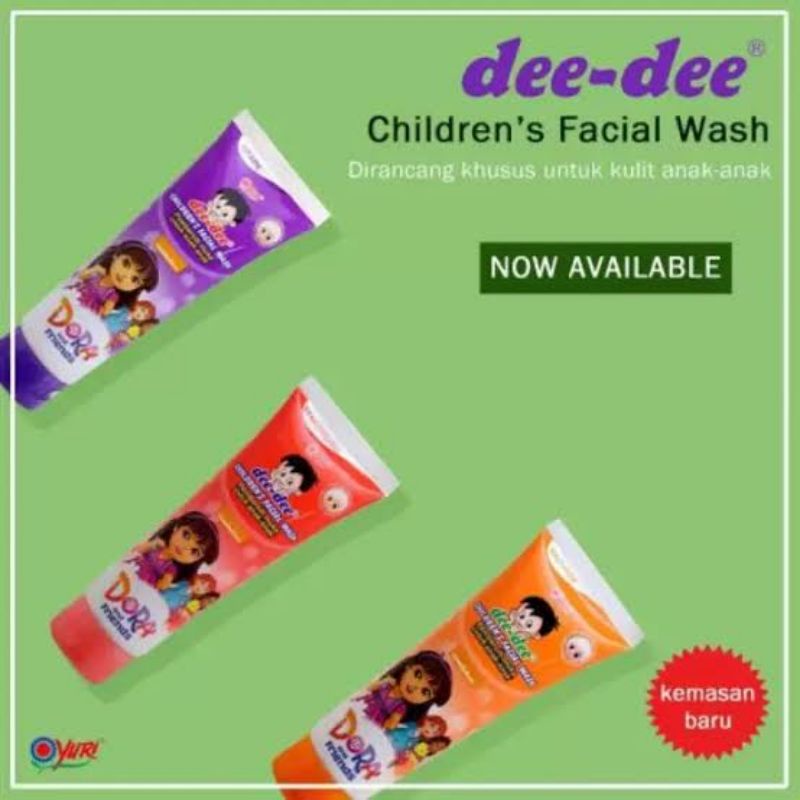 Dee Dee Facial Wash Kids 100gr - DeeDee Sabun Cuci Muka Anak - Dee-Dee Sabun Cuci Wajah Kid