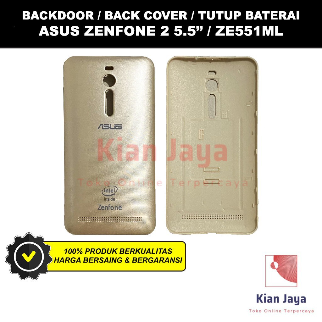 Backdoor Asus Zenfone 2 5,5&quot; / ZE551ML Back Cover Tutup Belakang Baterai Cassing Casing Backcase Original