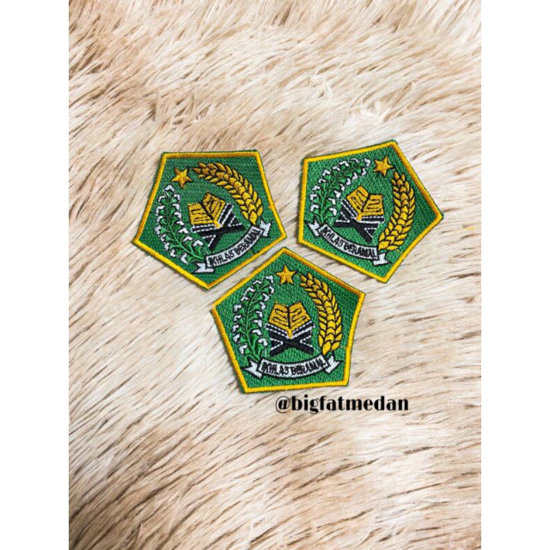 Patch Logo, Bordir Logo / Emblem Ikhlas Beramal, Atribut sekolah