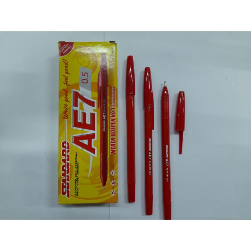 

pulpen standard AE7 merah