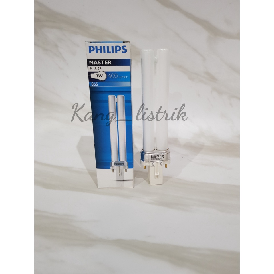 Lampu PL-S 2P Philips 7Watt / PLS Philips 7W / Lampu Tusuk Philips