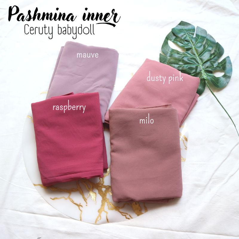 PASHMINA INNER 2in1 ceruty babydoll premium