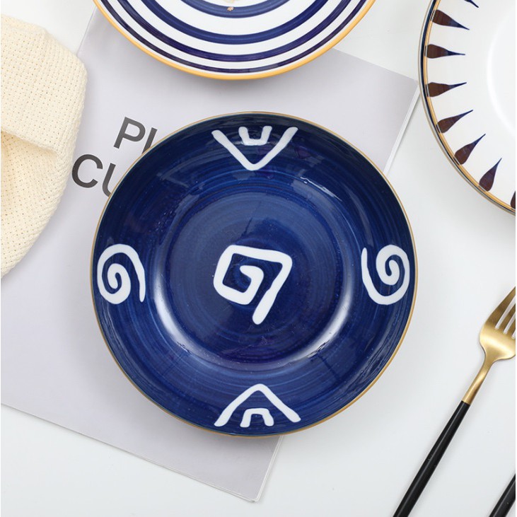 Piring Keramik Jepang / Piring Keramik / Piring Makan Keramik/ Bualt Modern 20cm-Naruto