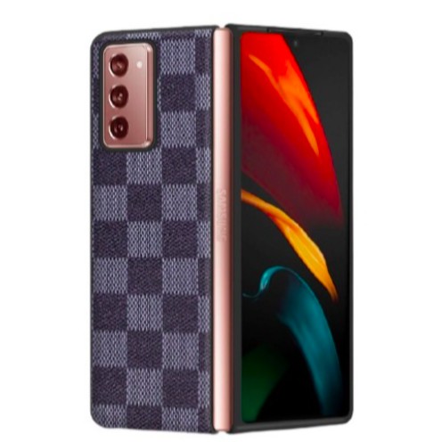 Case SAMSUNG Galaxy Fold 2 Fold2 Grid Pattern Case Front and Back Case