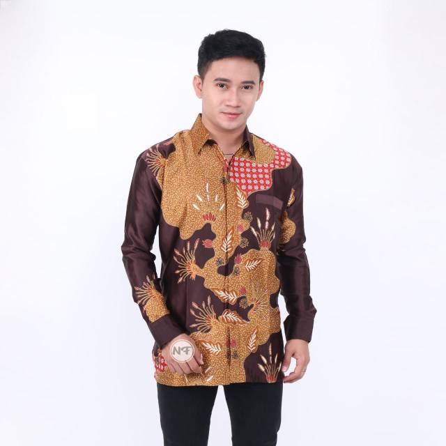 KEMEJA BATIK SEMI SUTRA SILKY PREMIUM