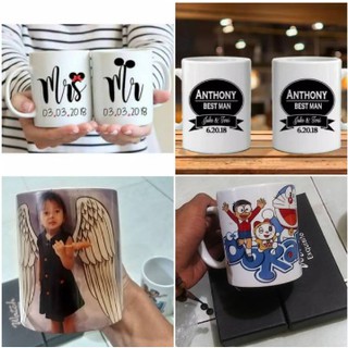 MUG Custom bisa Foto bebas / Cetak MUG Souvenir Unik / Gelas MUG