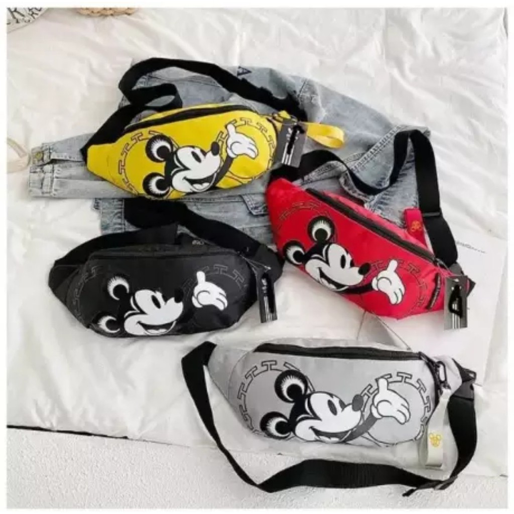 KSO_BAG - Tas Selempang WaistBag Anak Perempuan Dan LakiLaki Termurah Carakter MICKYMOUSE Korea Styl