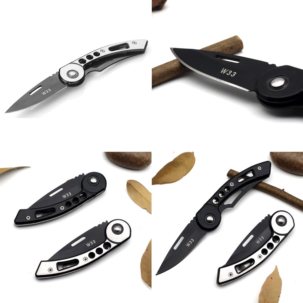 Pisau Saku Portabel Lipat Mini Serbaguna Multifungsi Portable Knife Survival Unik dan Keren - Piso Knife Survival tool Silver