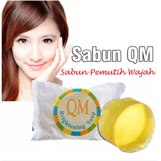 Termurah !! Sabun QM Glowing Original BPOM Brightening Soap / QM Sabun Pemutih Badan Permanen Pria Wanita / Sabun Pemutih Wajah / Sabun Pemutih Kulit Ketiak Selangkangan – Skincare Sabun Pemutih Badan Pria Wanita