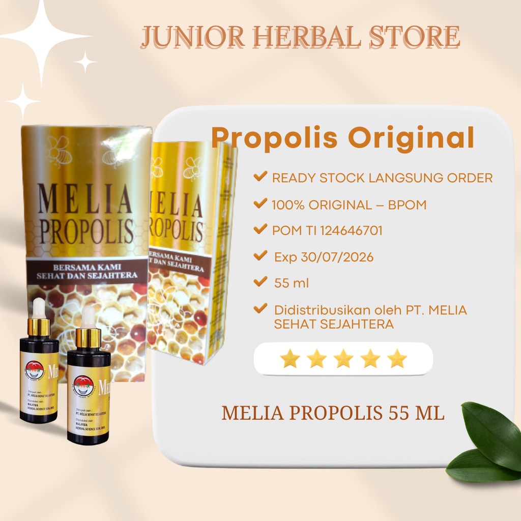 Melia Propolis 55ml Original 100% / Propolis Melia 55 ml Original Propolis