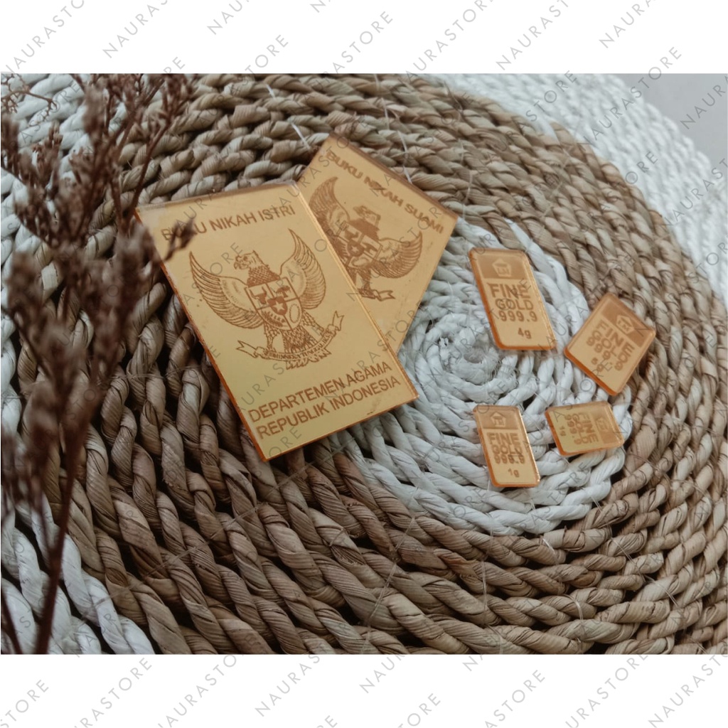 Akrilik Logam Mulia / Logam Mulia Imitasi / Bahan Mahar