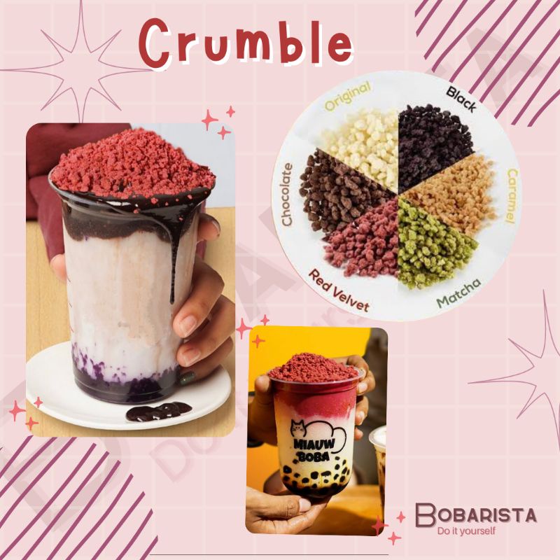 

Bobarista Topping Crumble Lakraive Aneka Rasa 250gr