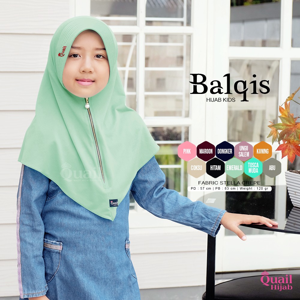 Jilbab Anak Balqis Original by Quail Hijab