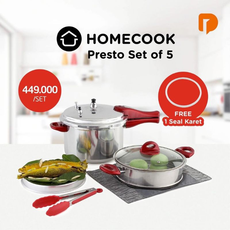 Homecook Presto Set Of 5 / Panci Presto