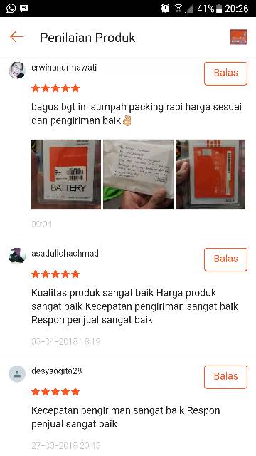 Baterai Battery Original Redmi Note 2 BM45 Note 2 Prime Batre Battre