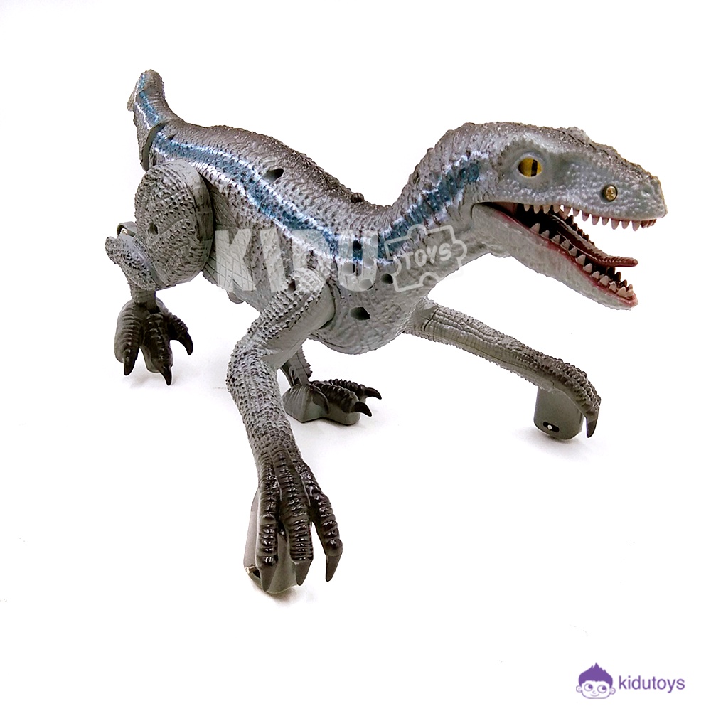 Mainan Anak Remote Control Dinosaurus Velociraptor RC Dinosaurus Kidu Toys