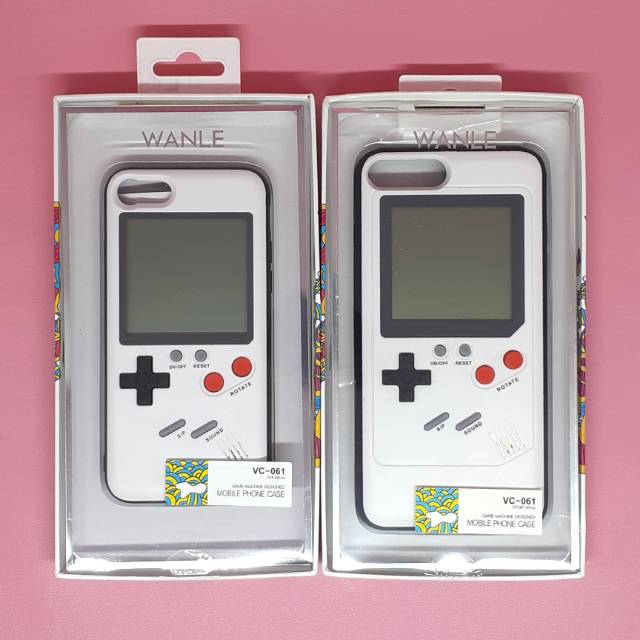 Casing Iphone 7 / 8 / 7+ Plus / 8+ Plus Putih-Hitam GAME PAD TETRIS