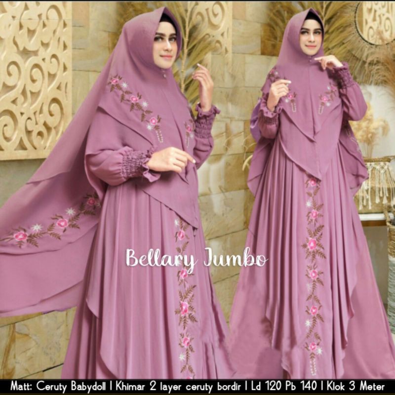 Bellary  Syari jumbo/Firgani Syar'i Jumbo/Aurora Syar'i jumbo/Miranda Syar'i jumbo/Set Gamis hijab C