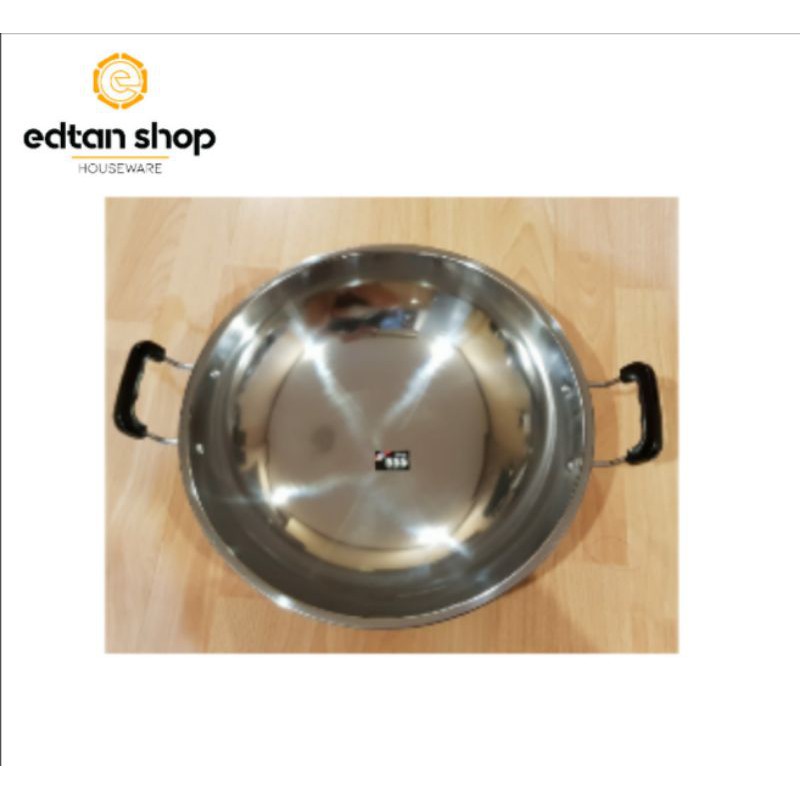 Wajan Stainless steel 555 ukuran 38cm Wajan Kuping 555 ukuran 38cm