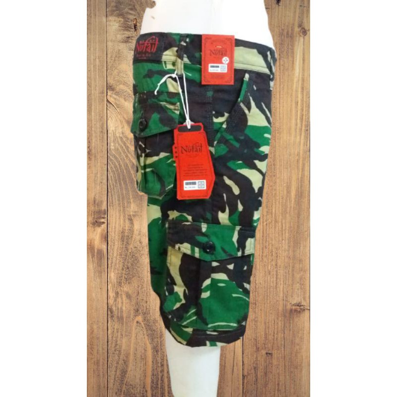 Celana pendek cargo loreng TNI