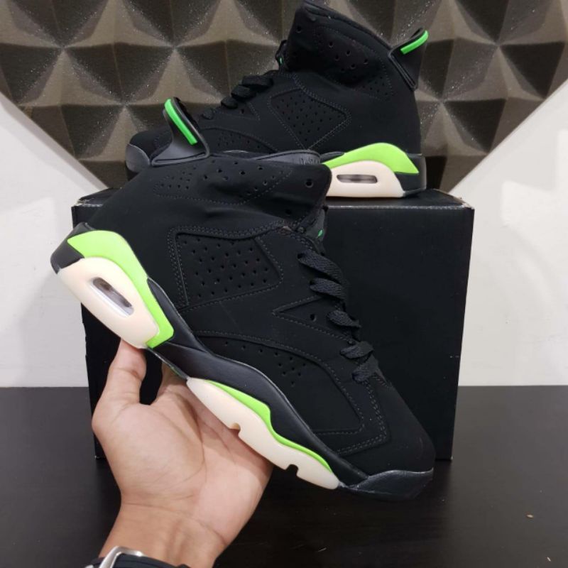 NIKE AIR JORDAN 6 ELECTRIC GREEN BLACK