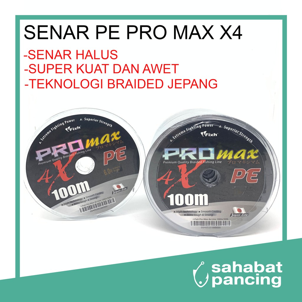 SENAR PANCING PE PRO MAX X4 WARNA ABU KONEKTING | Shopee