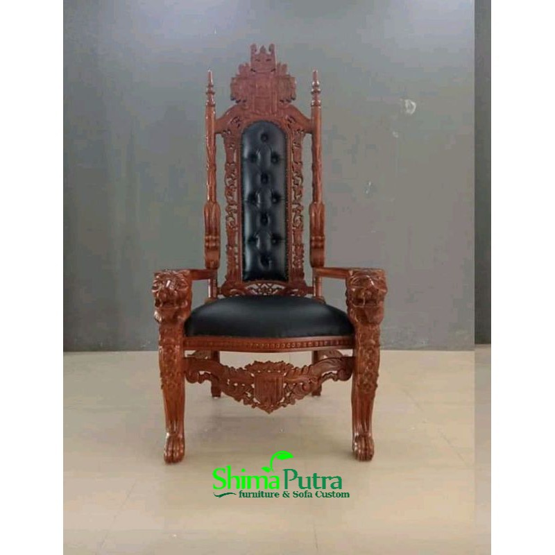 Single Kursi Ukir Sarki Sofa , Single Kursi Raja